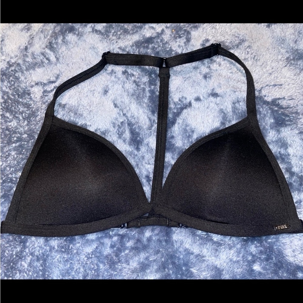PINK Victoria's Secret Black Strappy Bra